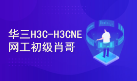 华三H3C-H3CNE 初级网络工程师自学视频课程[肖哥]